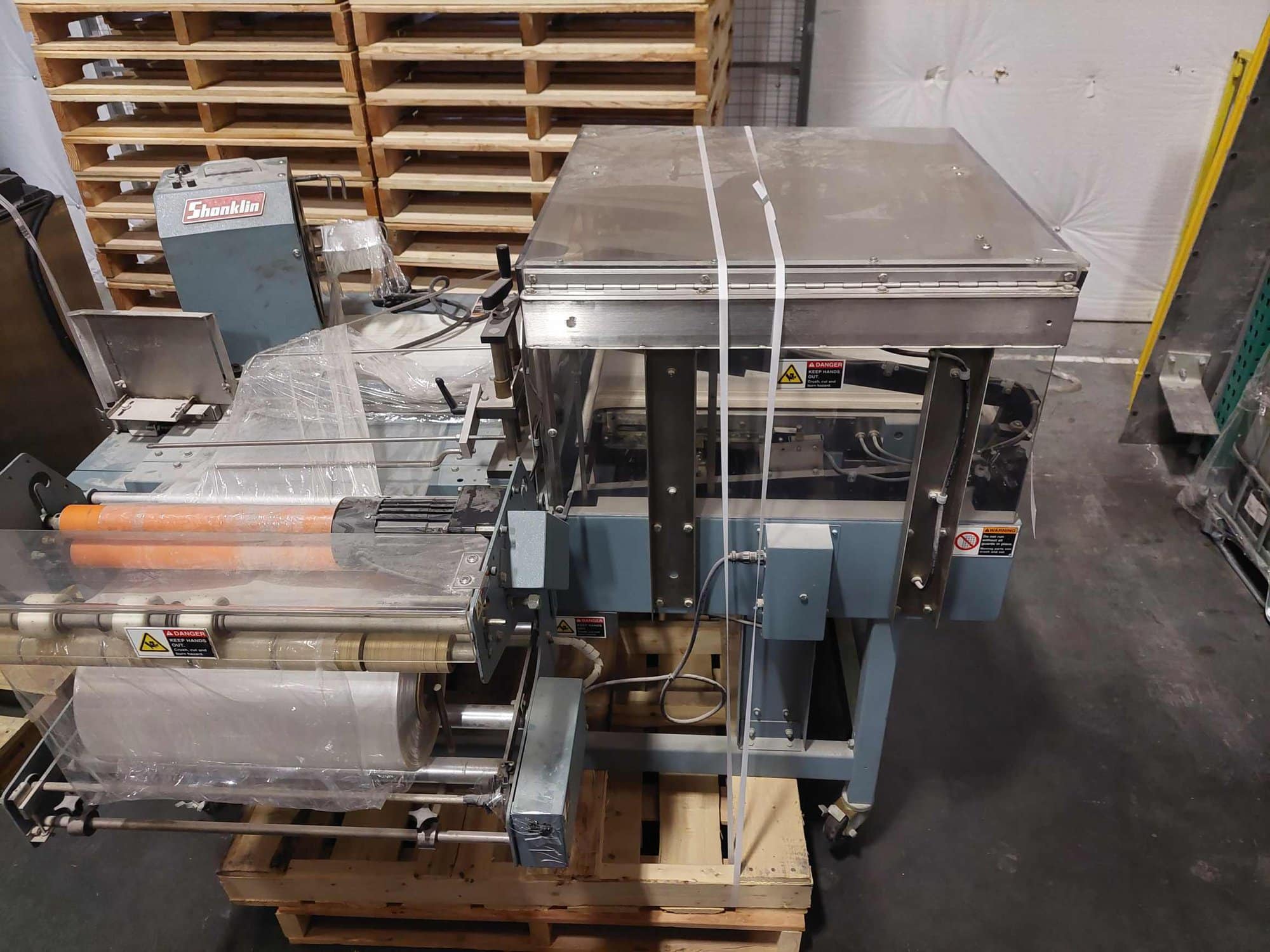 Shanklin A26A L-Bar Heat Sealer with Salvage Rewinder