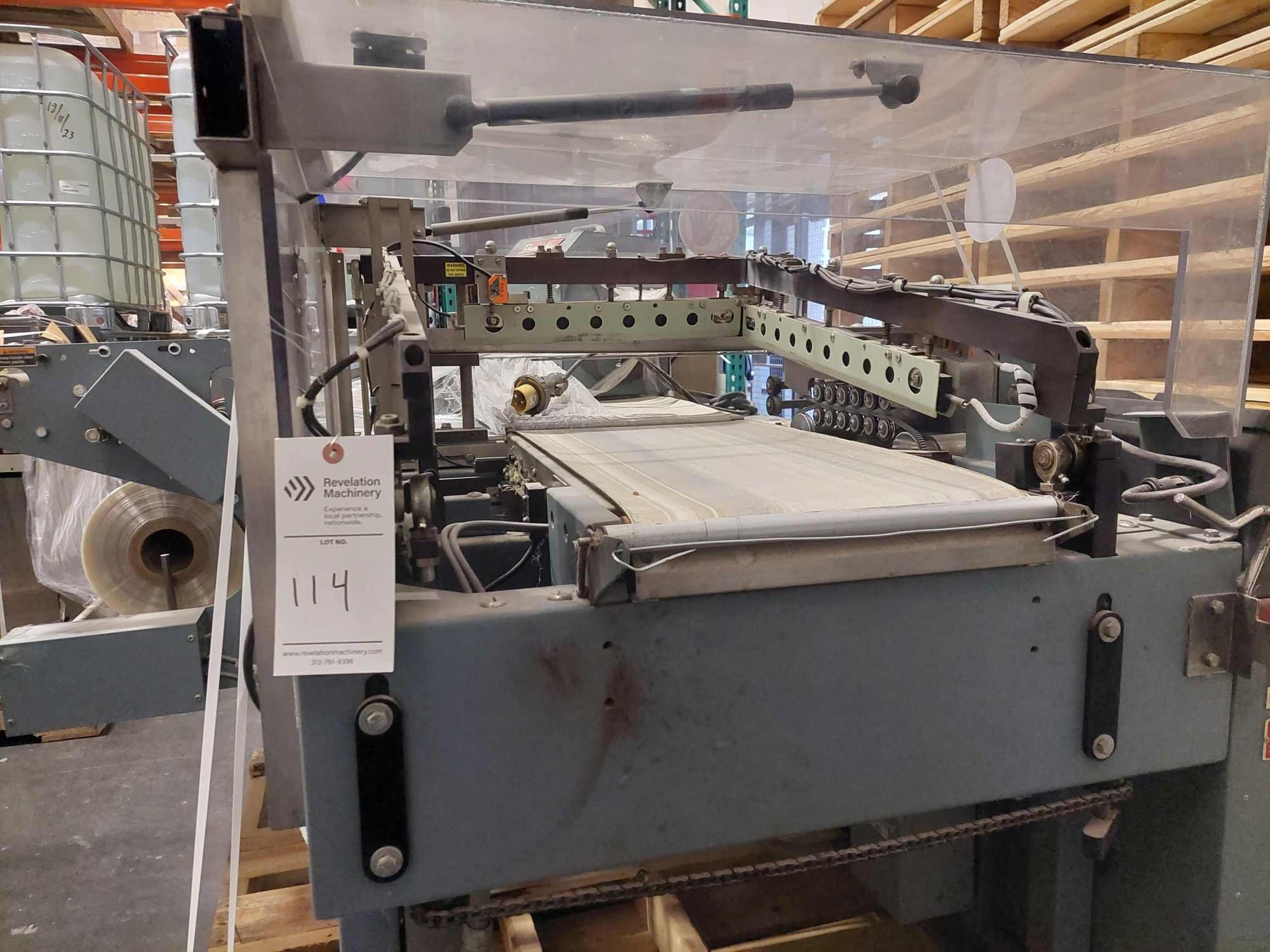 Shanklin A26A L-Bar Heat Sealer with Salvage Rewinder