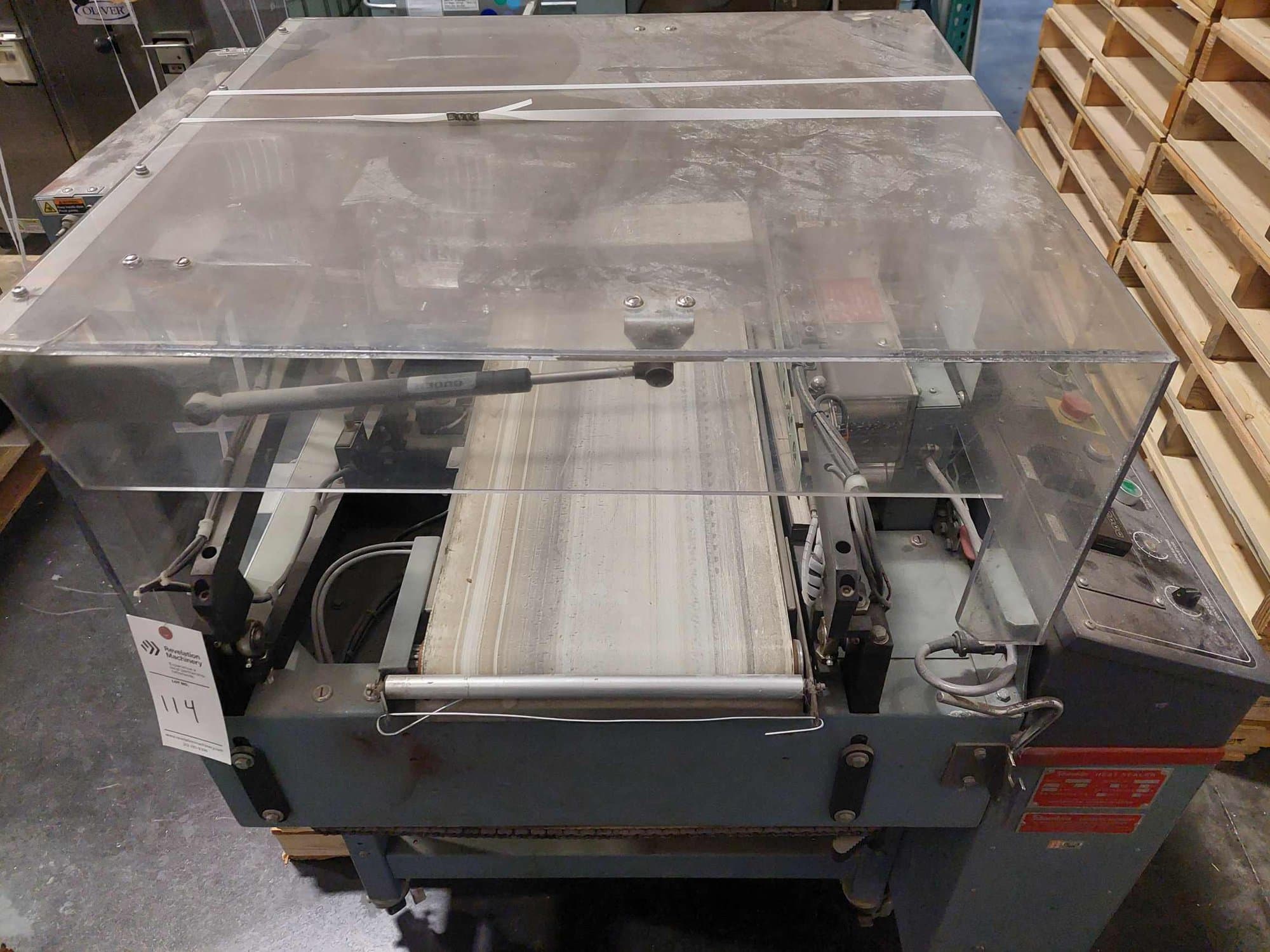 Shanklin A26A L-Bar Heat Sealer with Salvage Rewinder