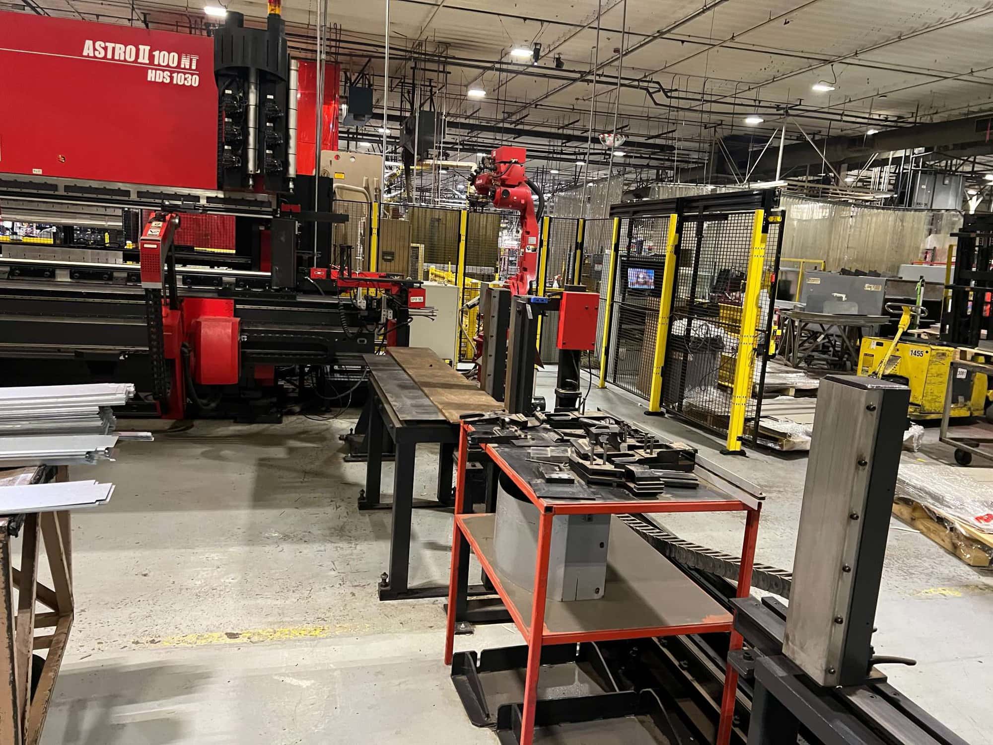 110 Ton x 10′ Amada Astro II 100NT/ HDS-1030 Robot Press Brake Cell With ATC