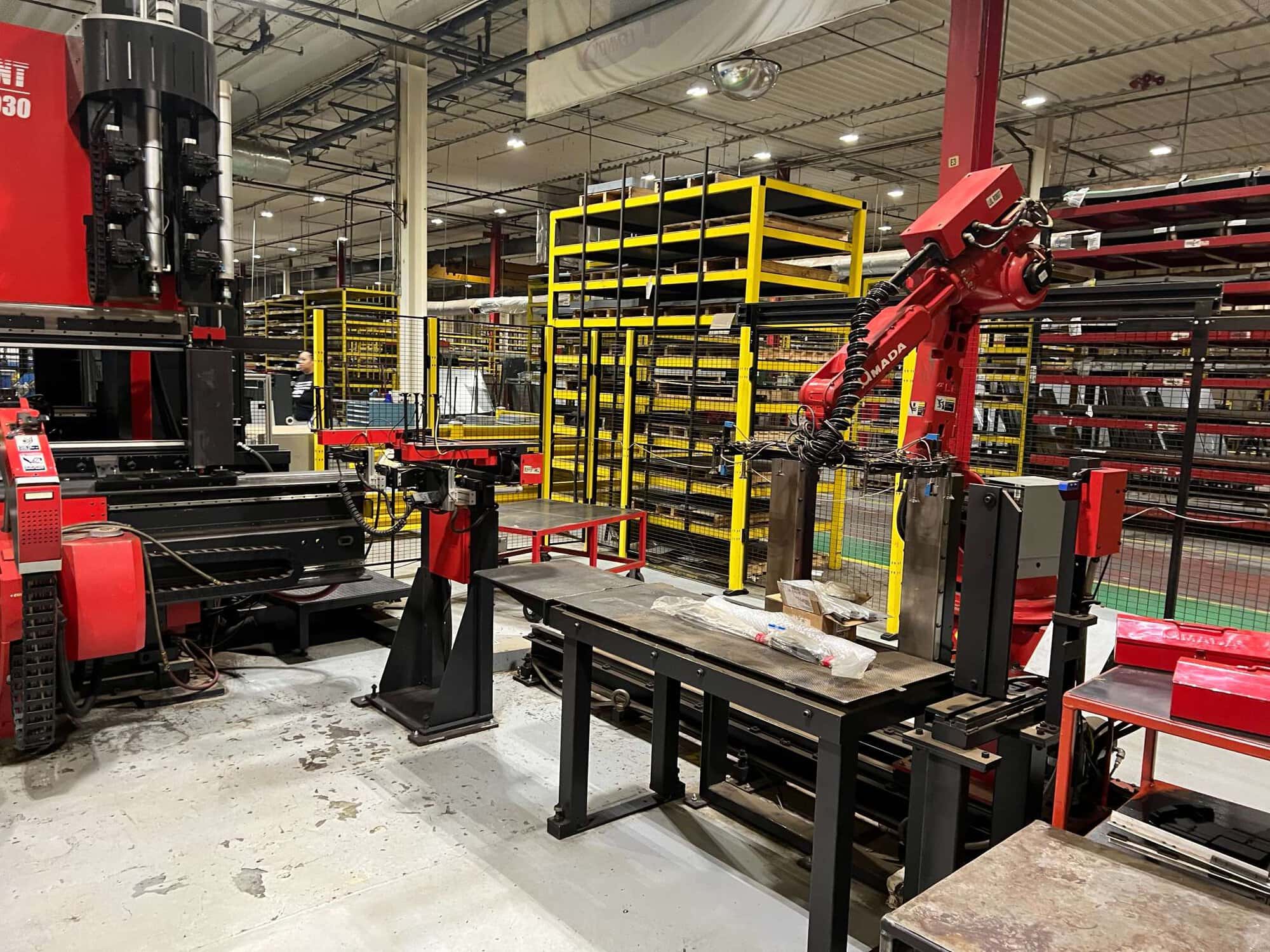 110 Ton x 10′ Amada Astro II 100NT/ HDS-1030 Robot Press Brake Cell With ATC