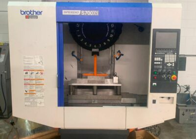 brother speedio s700 x1 vmc 2017 - lns chip conveyor 4th nikken rotary table probes