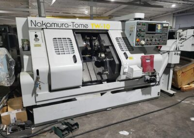 nakamura-tome tw-10 cnc lathe with fmb mini turbo s barloader