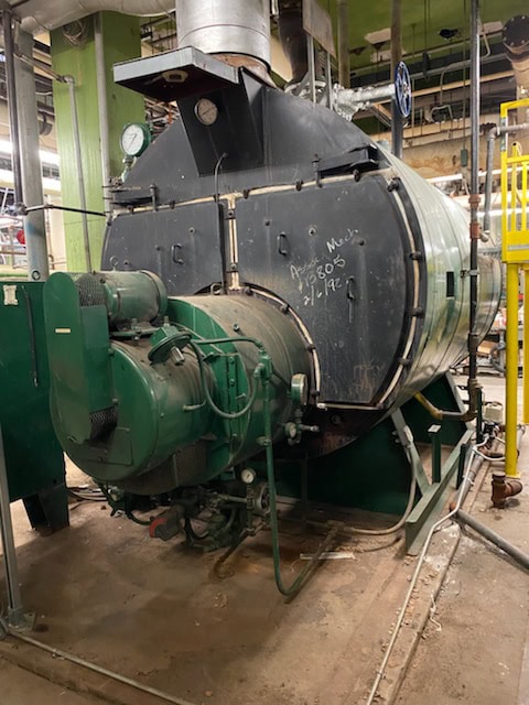 250 HP Johnston PFTA-250-4LG-15S Low Pressure Steam Boiler