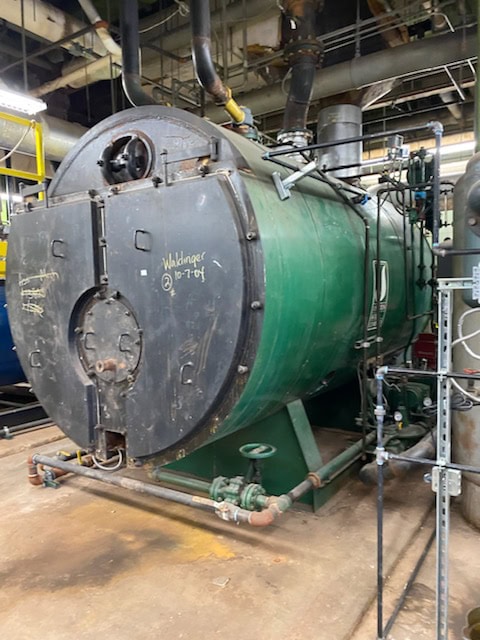 250 HP Johnston PFTA-250-4LG-15S Low Pressure Steam Boiler