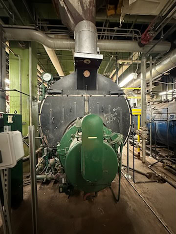 250 HP Johnston PFTA-250-4LG-15S Low Pressure Steam Boiler