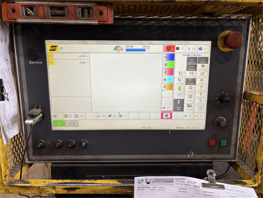 10"x40" Esab Vision Plasma Table