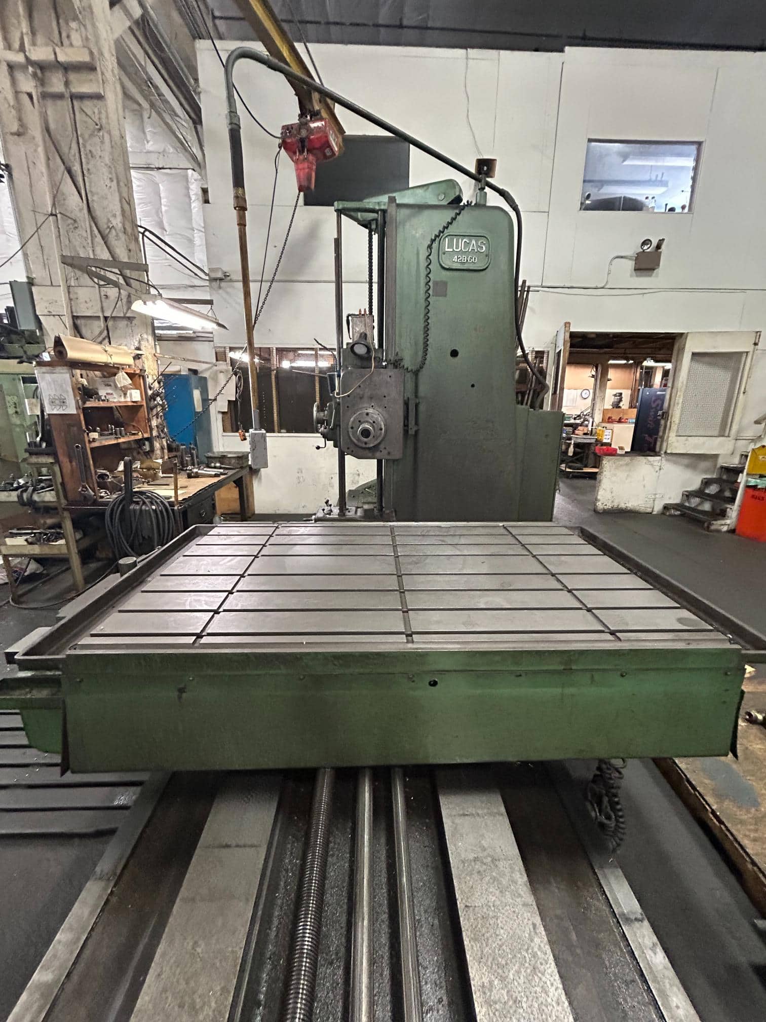 4" Lucas 42B-60 Horizontal Boring Mill