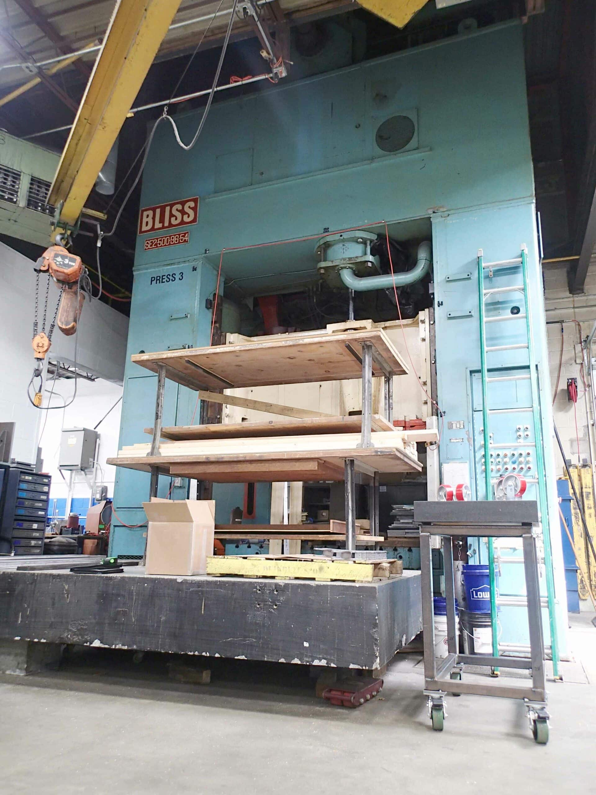 500 Ton Bliss Straight Side Press