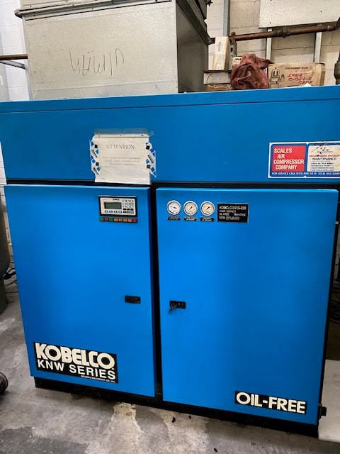 75 HP Kobelco KNW AO-C/H Oil Free Rotary Screw Air Compressor