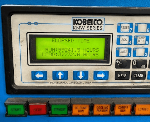 75 HP Kobelco KNW AO-C/H Oil Free Rotary Screw Air Compressor
