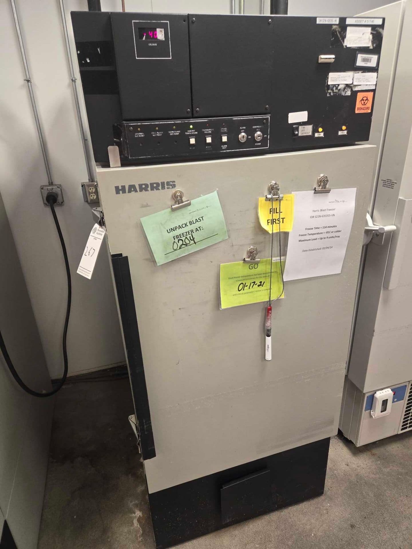 kendro laboratory products harris pbf99e3 40c blast freezer kendro laboratory products harris pbf99e3 40c blast freezer