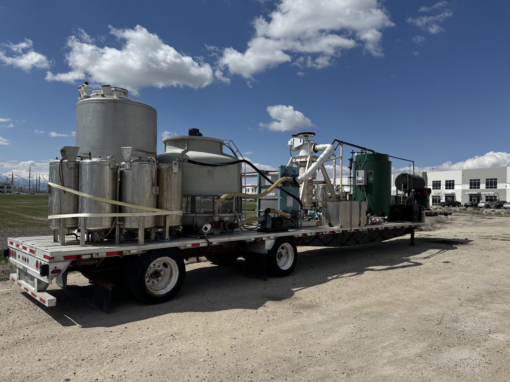 Full Solvent Recovery System on Trailer