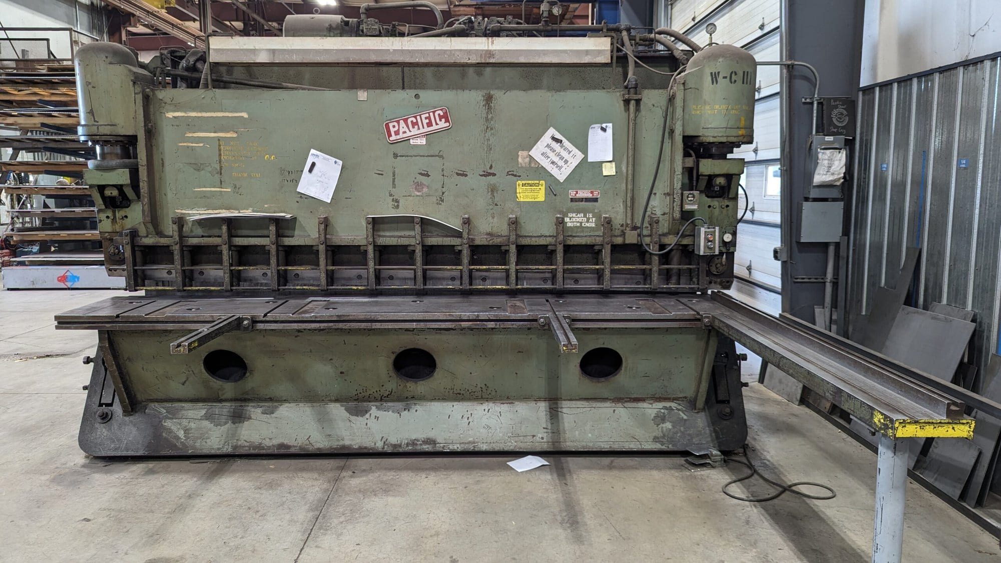 3/8" x 12' Pacific 375R12 Hydraulic Plate Shear