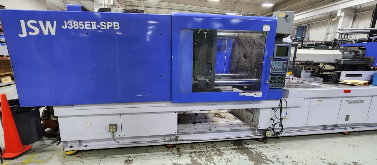 385 Ton 34 Oz JSW J385EII-SPB Injection Molding Machine, 1998