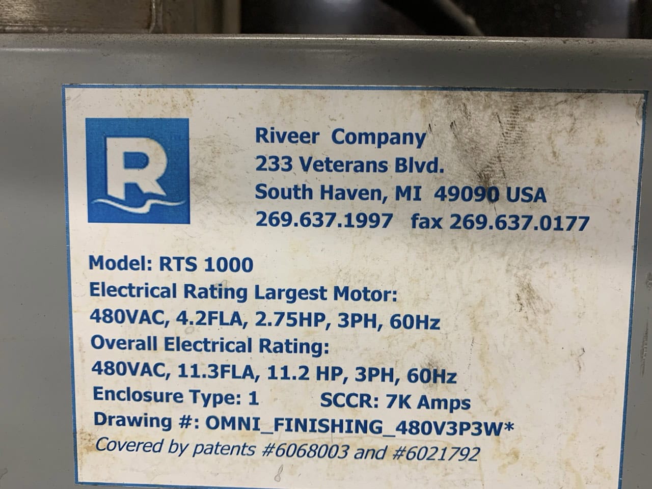 Riveer RTS 1000 Reclaiming Wash System