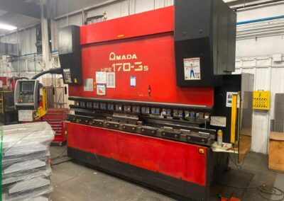 187 ton x 10 amada hfe 170-3s cnc press brake 2006- 8-axis