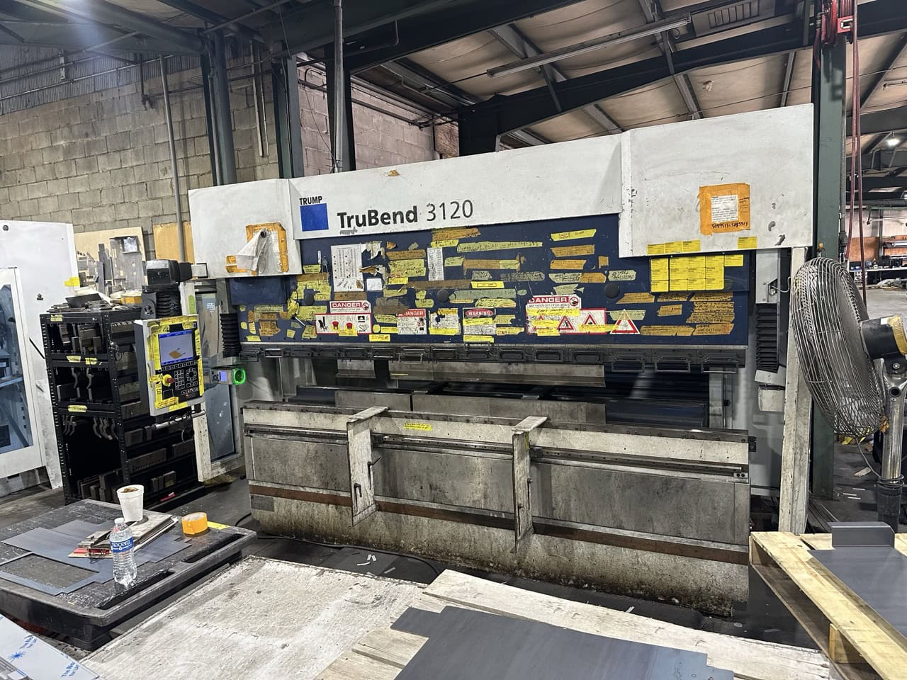 132 Ton x 10' Trumpf TruBend 3120 Hydraulic Press Brake