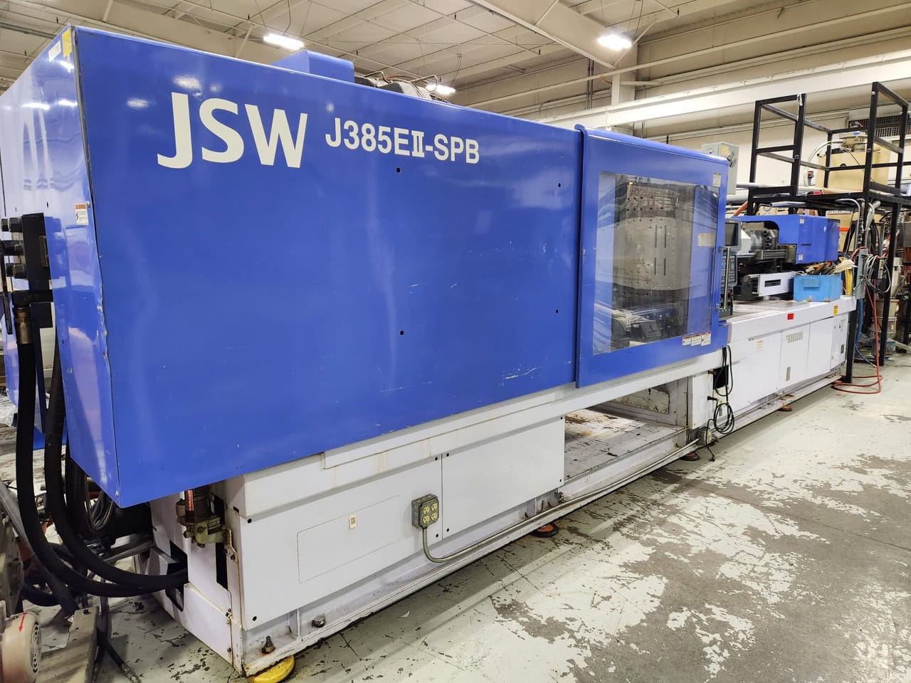 385 Ton 34 Oz JSW J385EII-SPB Injection Molding Machine, 1998 - Image 2