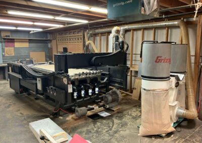 2016 5x10 gemini 5 axis cnc router and woodturning machine with compressor & dust collectors