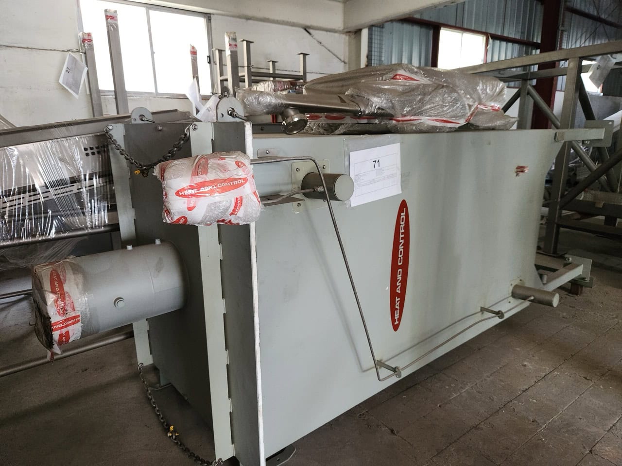 Heat and Control Complete Corn Tortilla Line, 2023 - Includes Processing Equipment, Masa Feeder and Sheeter, Toaster / Equilibrator, Frying Section, Seasoning Section - NEW IN CRATES - Image 6