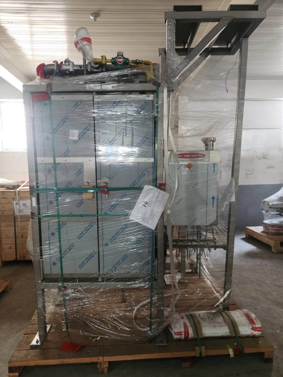 Heat and Control Complete Corn Tortilla Line, 2023 - Includes Processing Equipment, Masa Feeder and Sheeter, Toaster / Equilibrator, Frying Section, Seasoning Section - NEW IN CRATES - Image 12