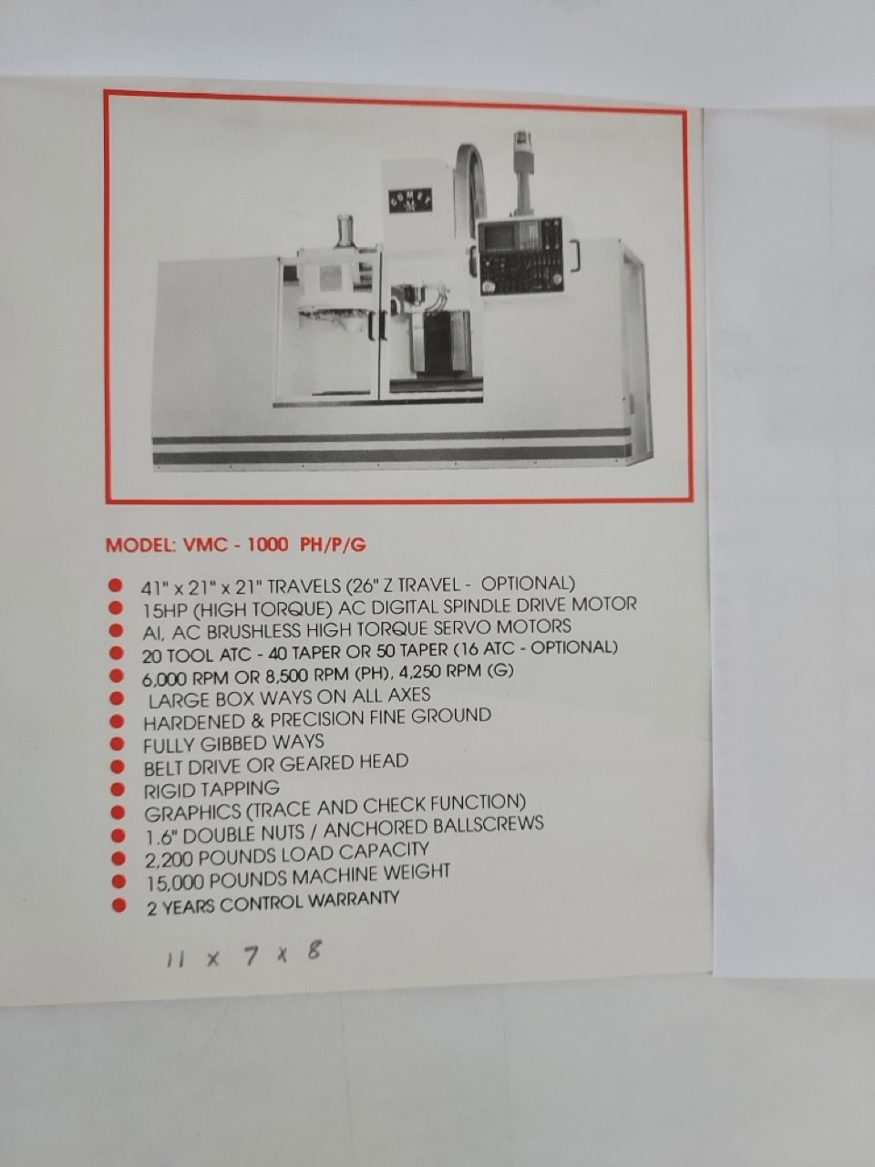 Mighty Comet VMC 1000