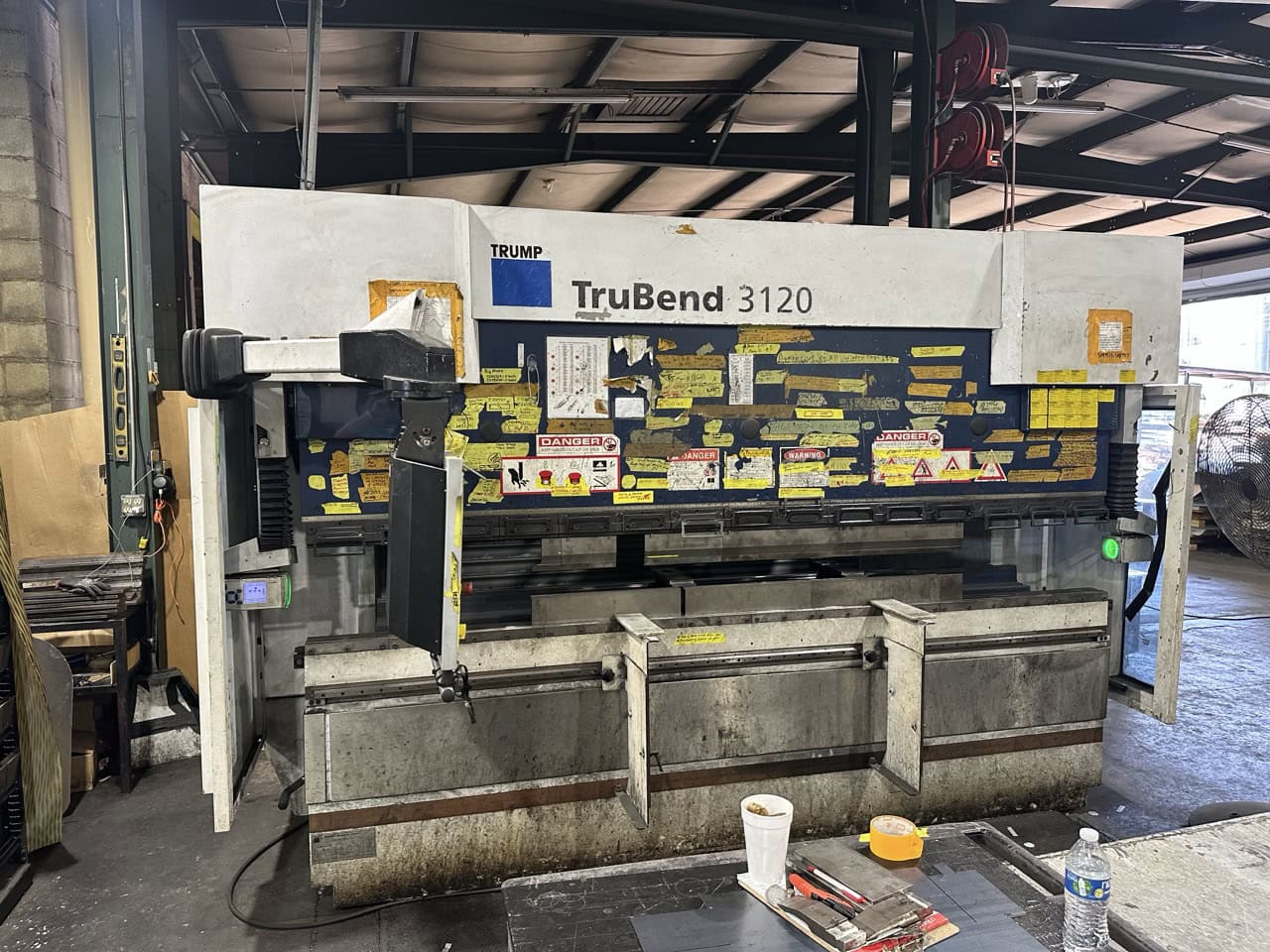 132 Ton x 10' Trumpf TruBend 3120 Hydraulic Press Brake