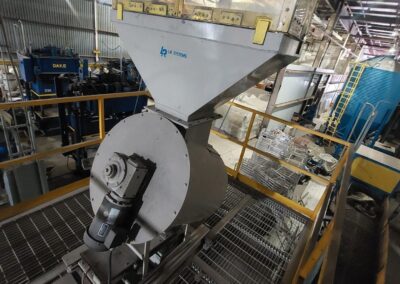 electronics recycling line2 l-r systems hopper mixer with rotary level indicator