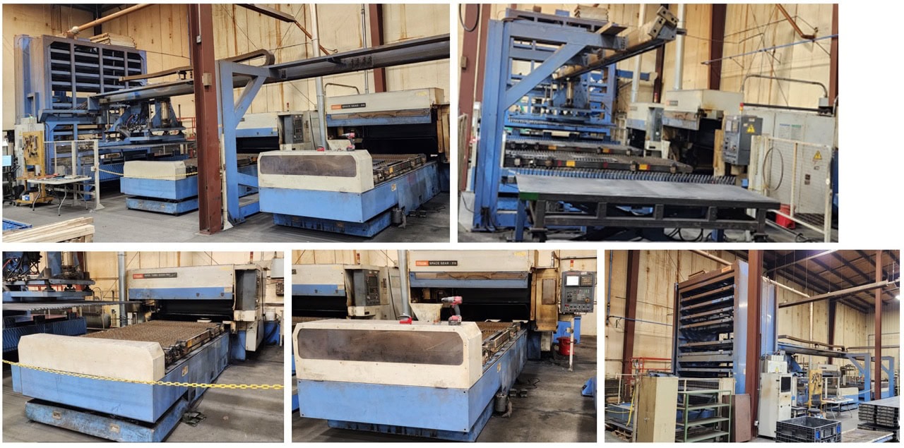 (1) 5'x10' 1500 Watt Mazak CO2 Laser