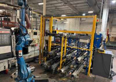 yaskawa motoman mh-50 ii robotic parts loading system with dx200 control