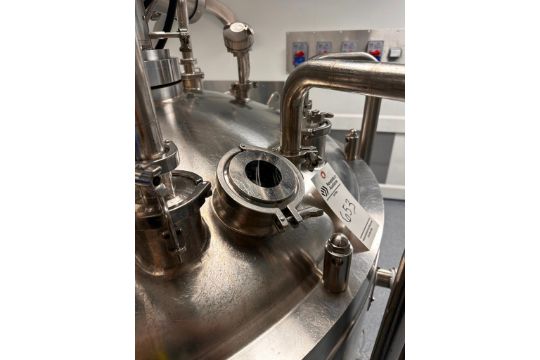 225 Gallon Holloway / Precision 316L Stainless Steel Reactor, 2019 - Dual Agitation, Sweep/Turbine - Image 4