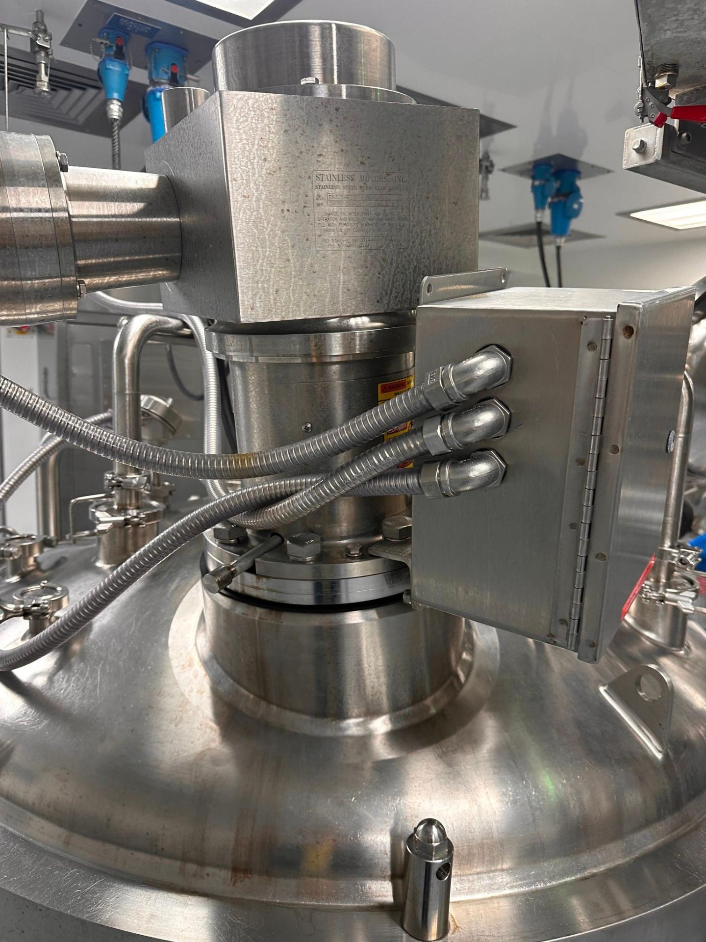 225 Gallon Holloway / Precision 316L Stainless Steel Reactor, 2019 - Dual Agitation, Sweep/Turbine - Image 7