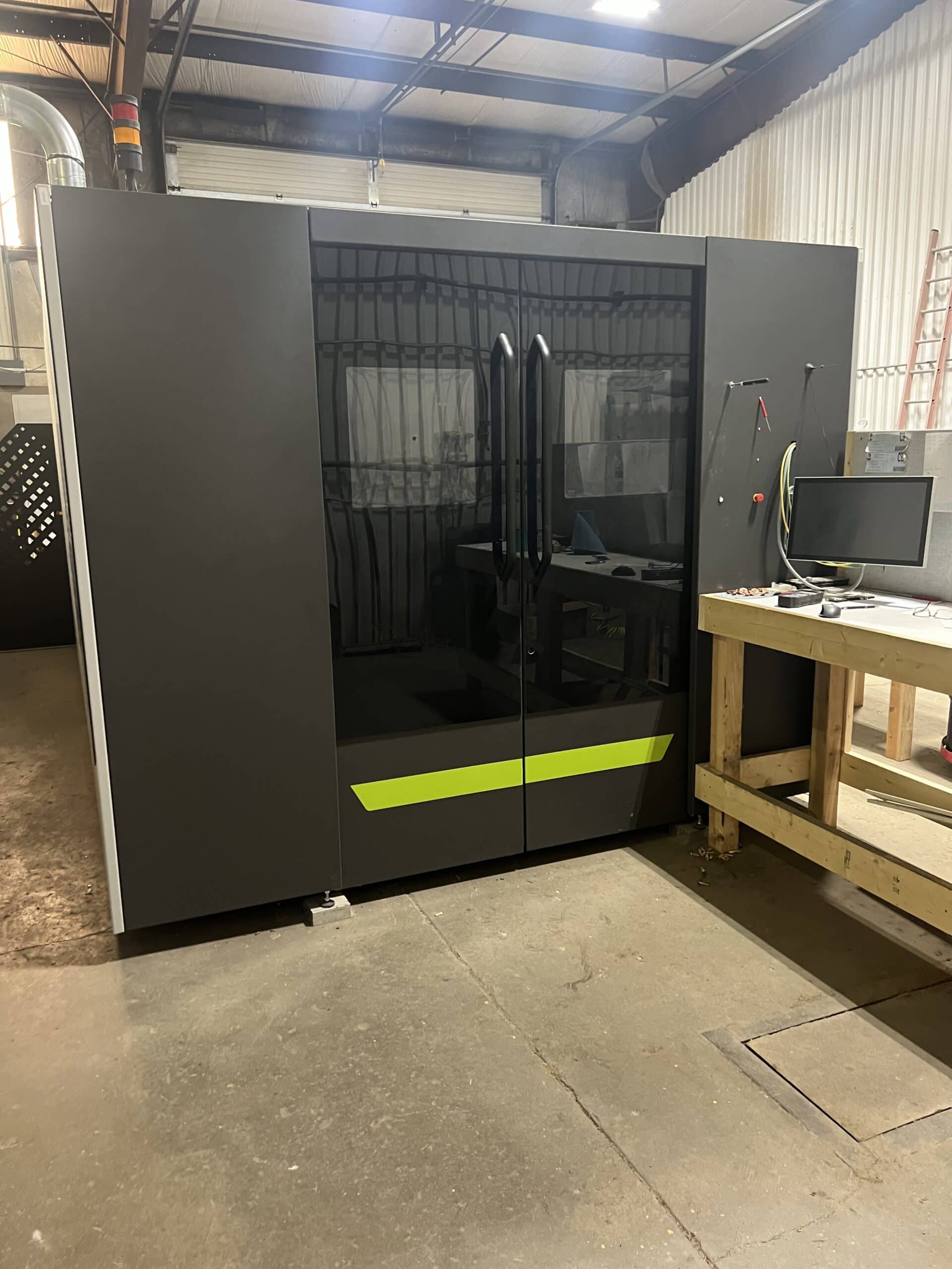 6000 Watt DNE (Bystronic) LC3 3015 Fiber Laser, 2021 - 5'x10' Table, TD Dust Collector