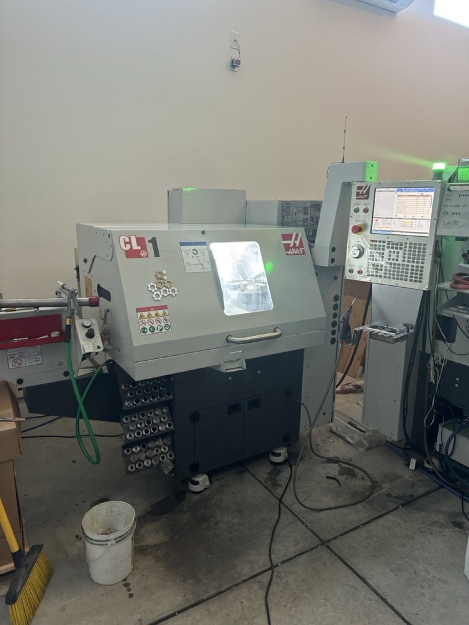 Haas CL-1 CNC Lathe, 2022 - Low Hours, Live Tooling With C-axis, Bar Feeder, Parts Catcher
