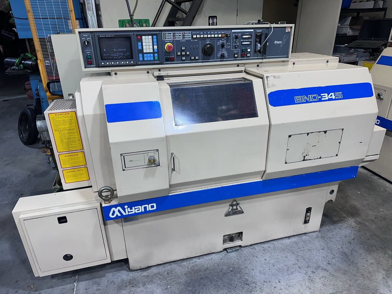 Miyano BND-34S CNC Lathe, 1993 - Twin Spindle, TSC, Parts Catcher, Live Tooling, Tooling - Image 2