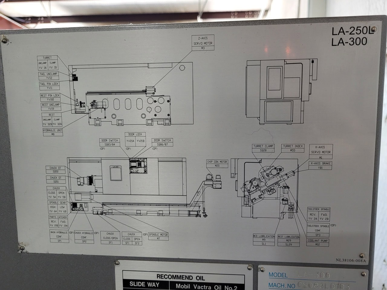 Takisawa LA-300 CNC Lathe, 2018 - Fanuc OI-TF Control, Tailstock, Chip Conveyor - Image 24