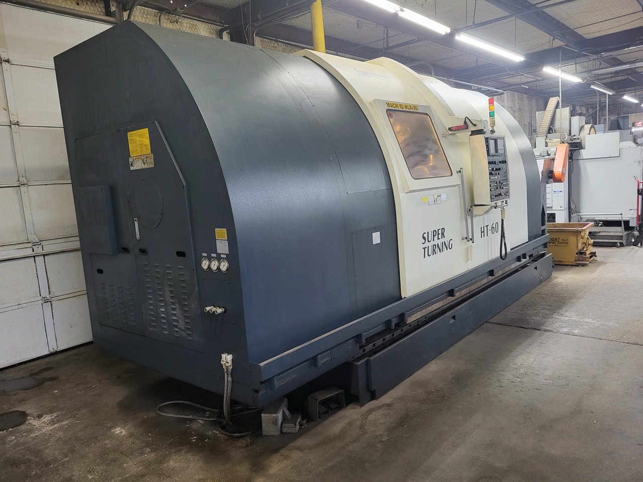 JOHNFORD HT-60-2D CNC Lathe, 2004 - Twin Turret, Chip Conveyor, Programable Tailstock, 24" Chuck - Image 3