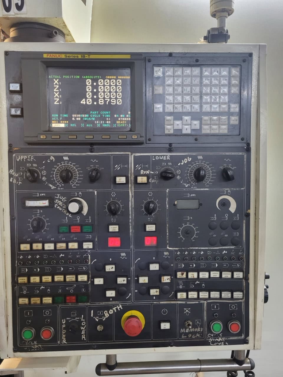 JOHNFORD HT-60-2D CNC Lathe, 2004 - Twin Turret, Chip Conveyor, Programable Tailstock, 24" Chuck - Image 17