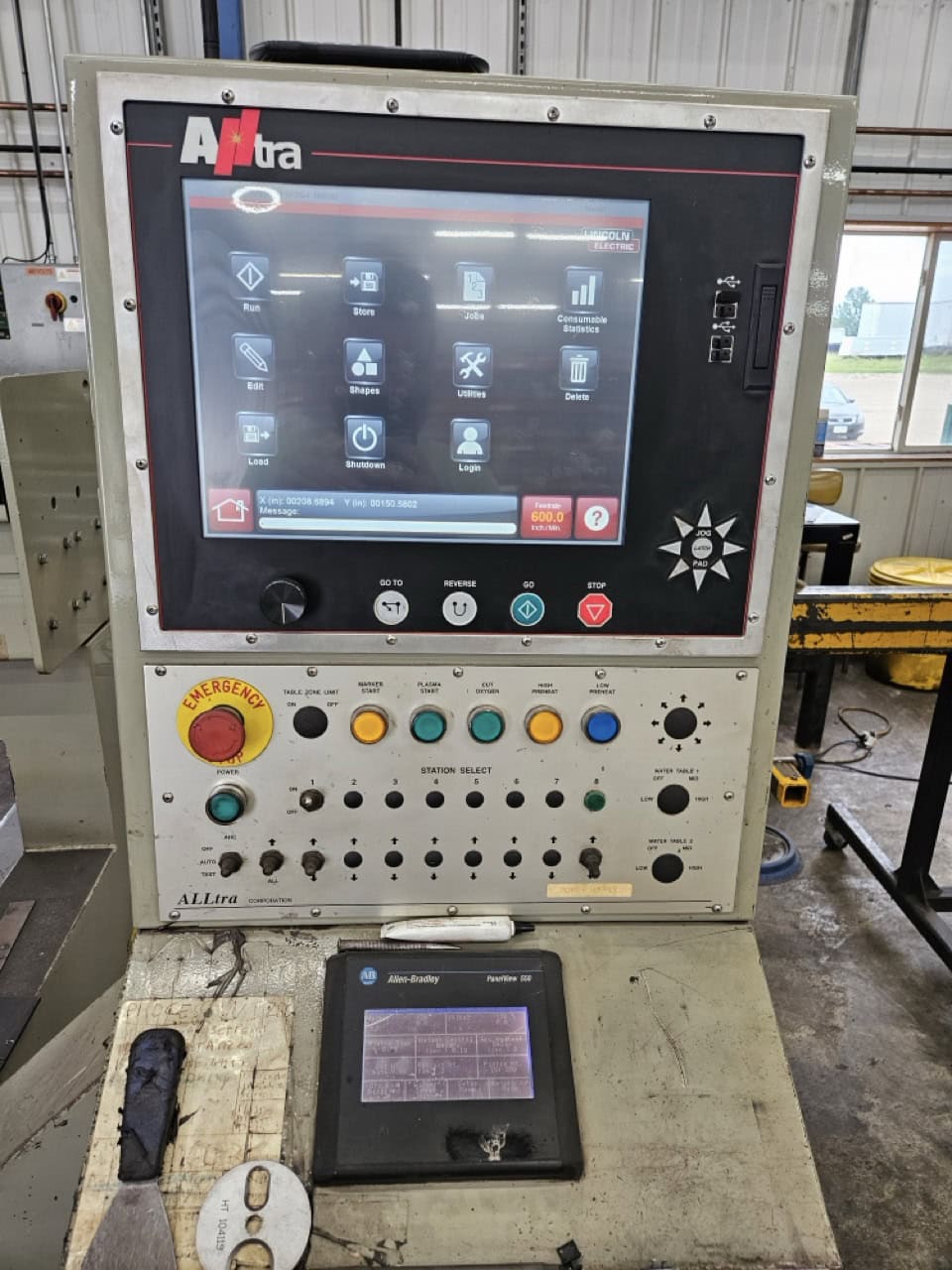 13.5' x 16.5' Alltra DDT HPR130 Plasma Table, 2006 - Updated Burny 10 LCD Control W/Camfil Dust Collector System - Image 2