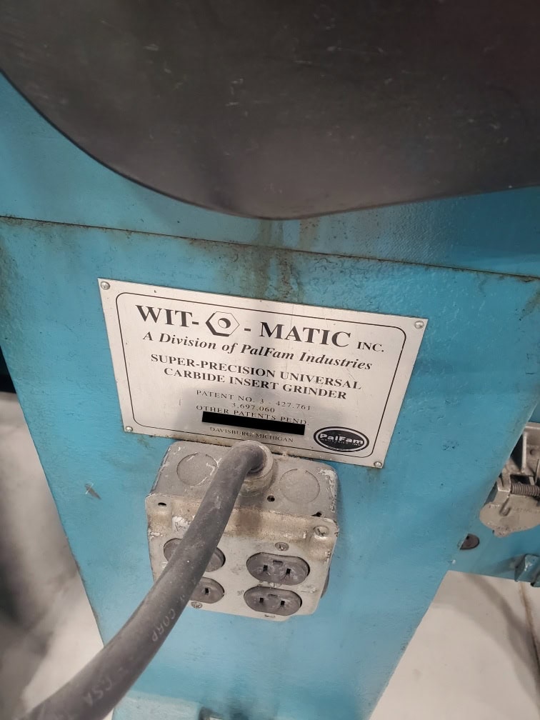 Wit-O-Matic Carbide Insert Grinder 424, 2004 - Image 4