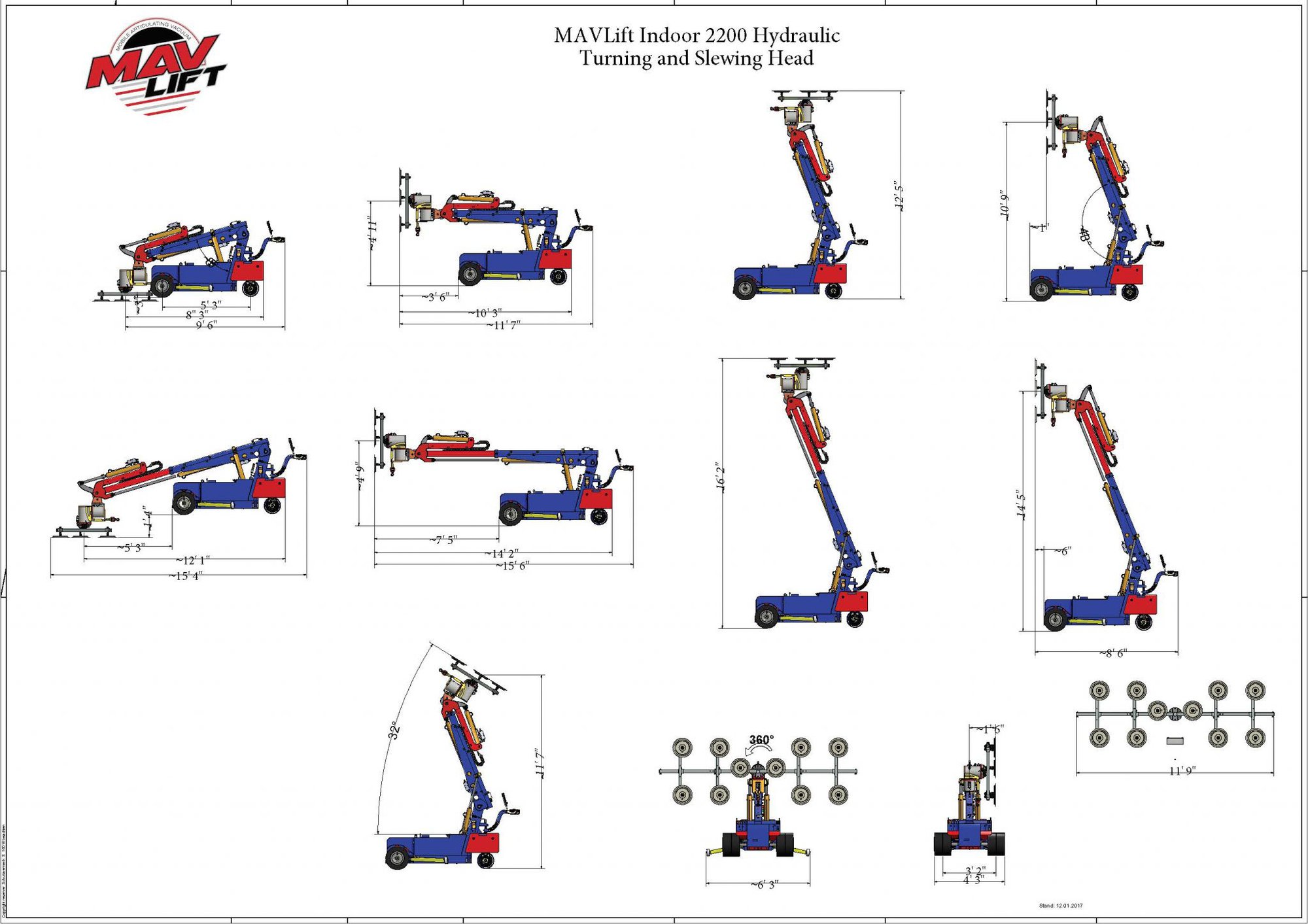 Mavlift 2200 Indoor Robotic Glazing Robot, 2019 - Image 4