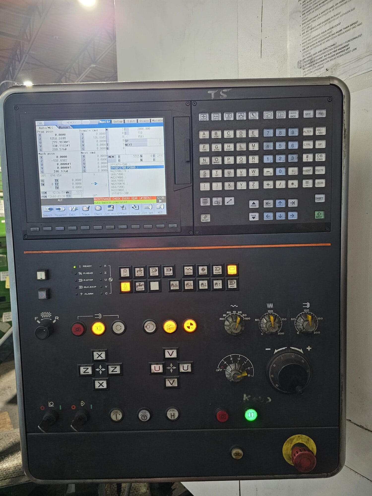 Mazak Orbitec 20/PC2 Horizontal CNC Lathe, 2012 - 2 pallet, 1,000 PSI CTS, Hydraulic fixturing, Robot Interface - Image 4