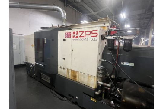 ZPS Mori-Say 8/42 42-mm 8-Spindle CNC Screw Machine, 2015 - Y-Axis Stations, 3 Live Tools, Motorized Bar Feeder, Jorgenson Chip Conveyor - Image 5