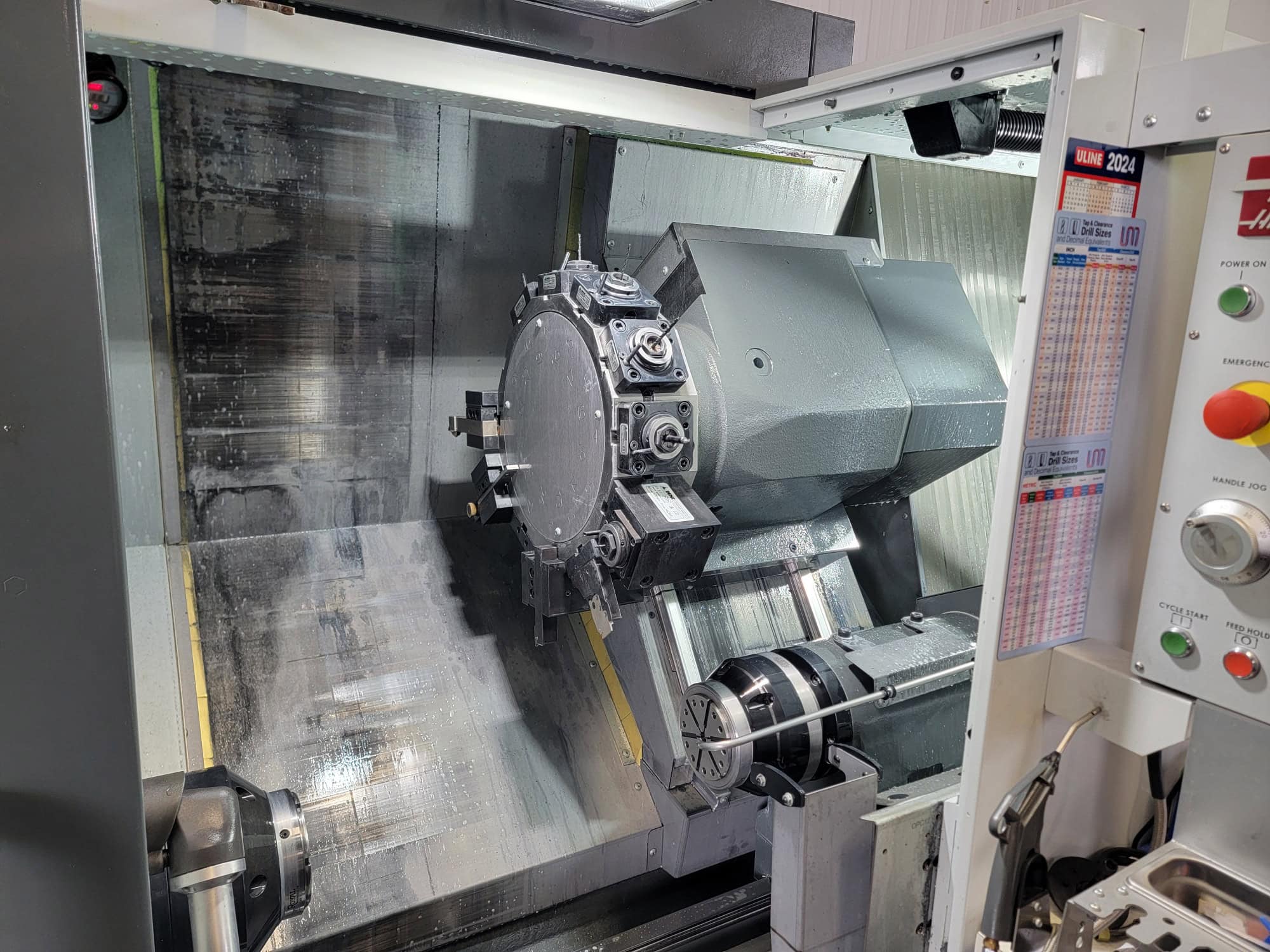 Haas DS-30Y CNC Lathe, 2023 - Fully Equipped, Bar Feeder, Low Hours, Tailstock - Image 6