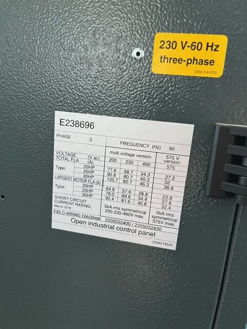 20 HP Atlas Copco G15L FF Air Compressor w/ integrated dryer, 2021 - NEVER USED - Image 6