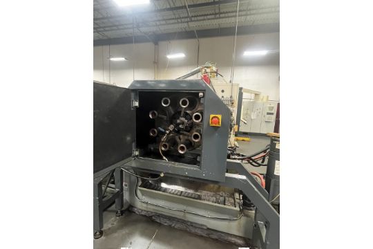 ZPS Mori-Say 8/42 42-mm 8-Spindle CNC Screw Machine, 2015 - Y-Axis Stations, 3 Live Tools, Motorized Bar Feeder, Jorgenson Chip Conveyor - Image 7