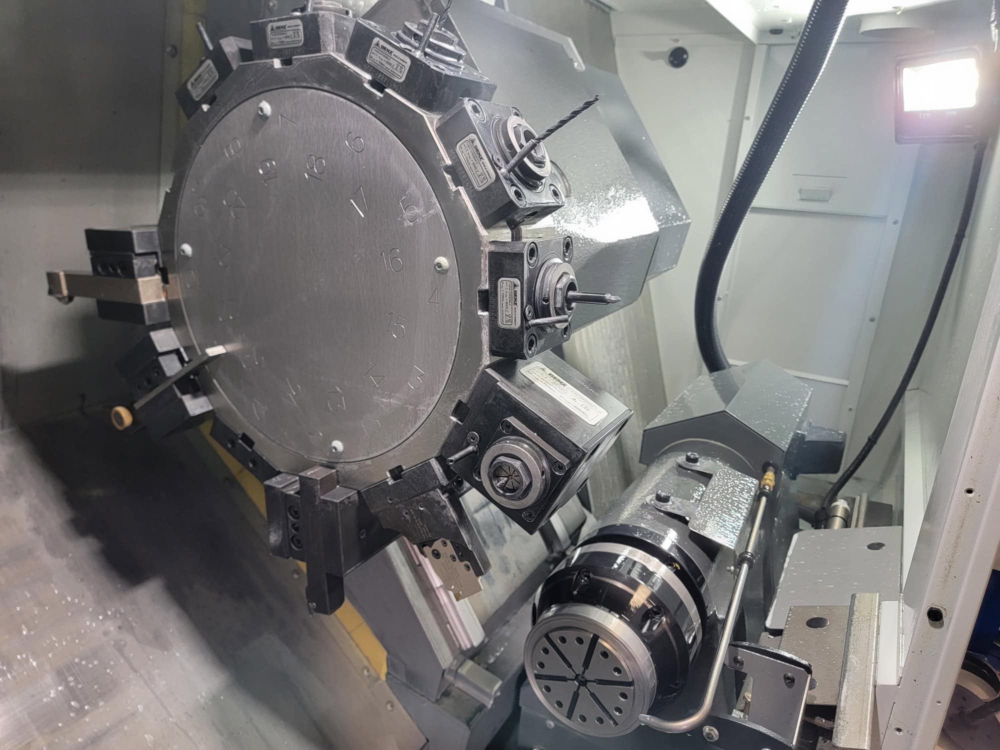 Haas DS-30Y CNC Lathe, 2023 - Fully Equipped, Bar Feeder, Low Hours, Tailstock - Image 8
