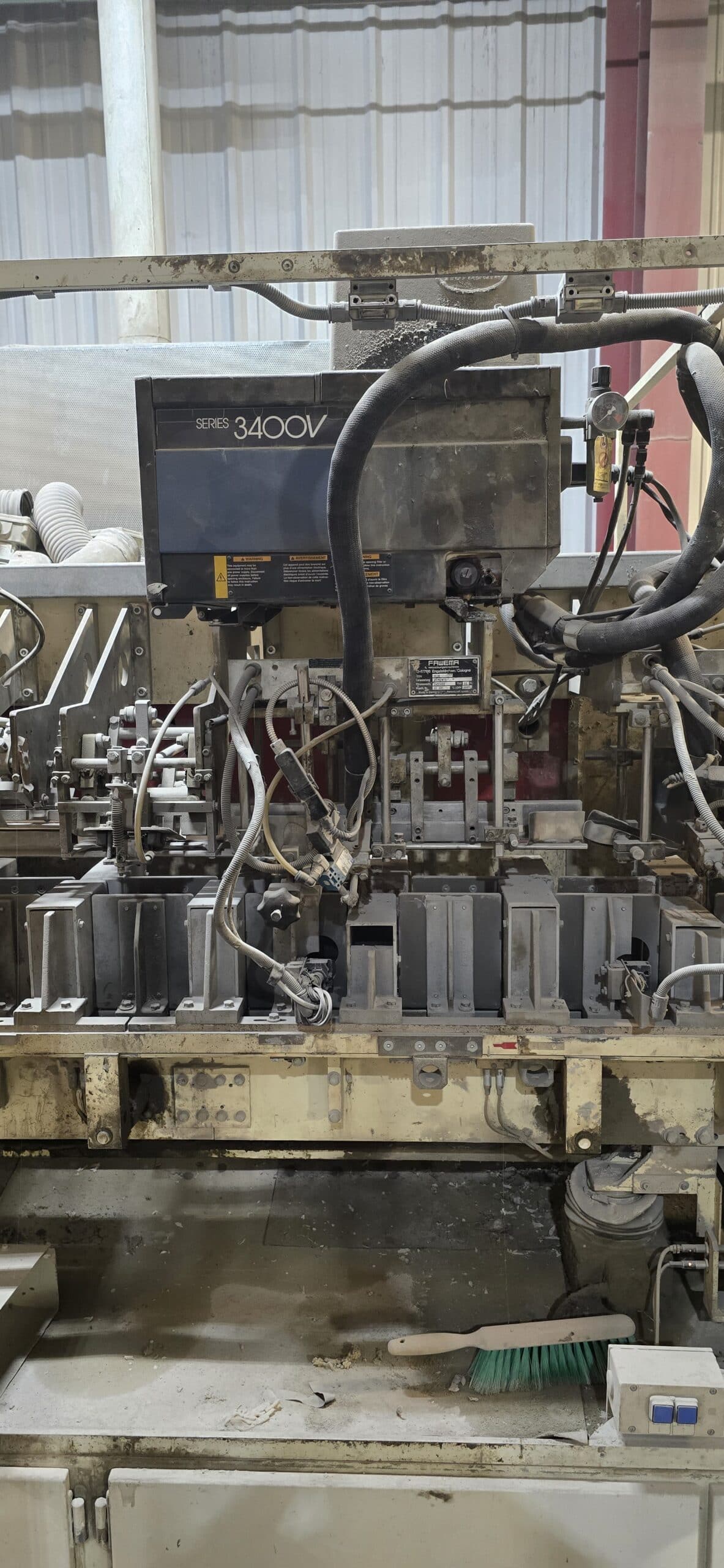 Fawema 10 Pound Cement Paper Bag Packaging Line, 1997 with Mollers PFS Palletizer, 2006 - Can be Inspected Under Power - Image 6