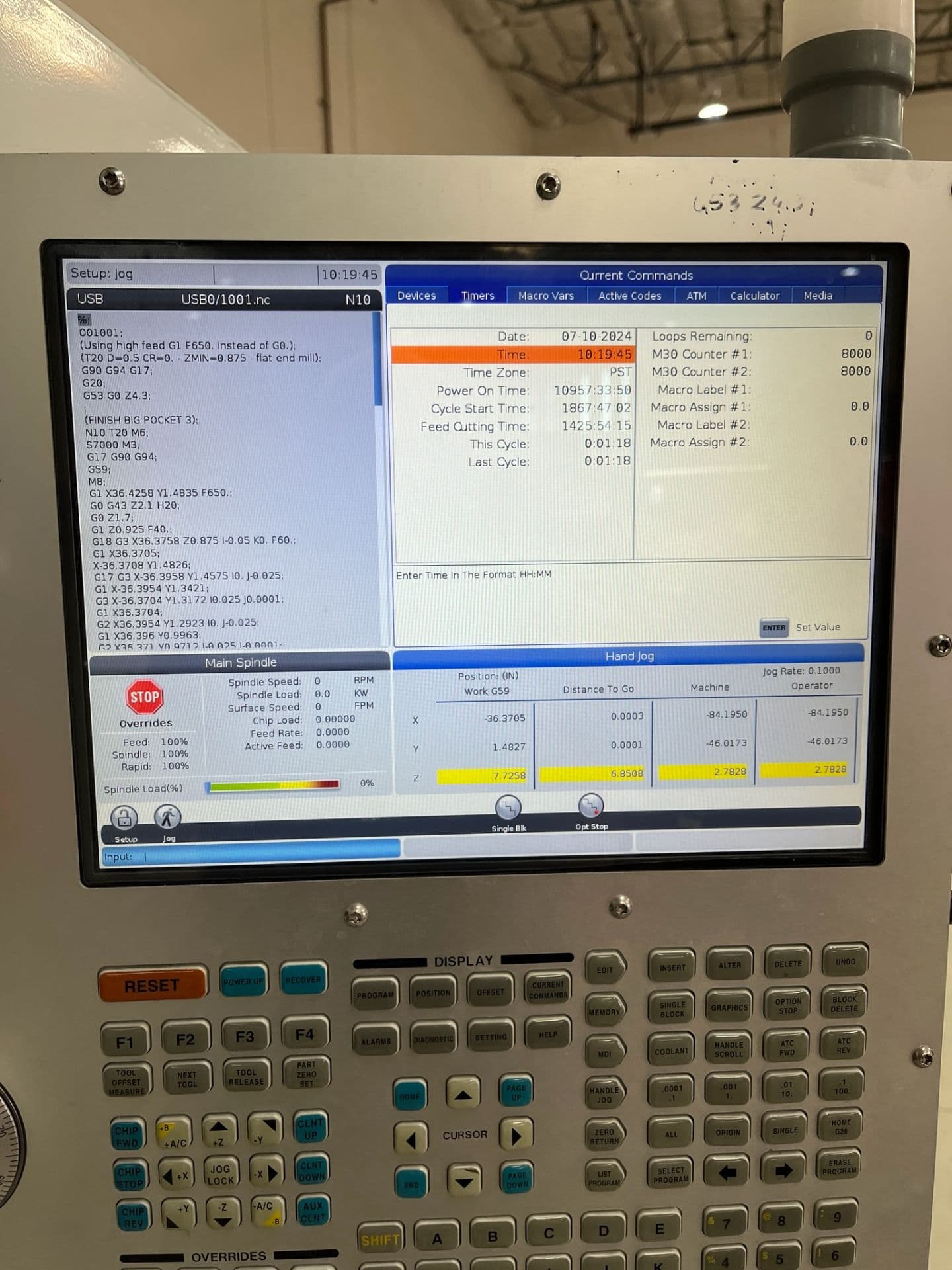 Haas GR-510 CNC Gantry Router, 2018 - 20 Tool Capacity, Low Hours - Image 6